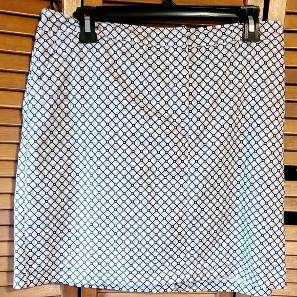 Izod Golf Pants - Black and White Geometric Pencil Skirt